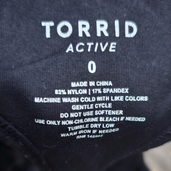 Torrid Sports Bra Active Longline Black Low Impact Wireless Plus Size 0 - Picture 3 of 11